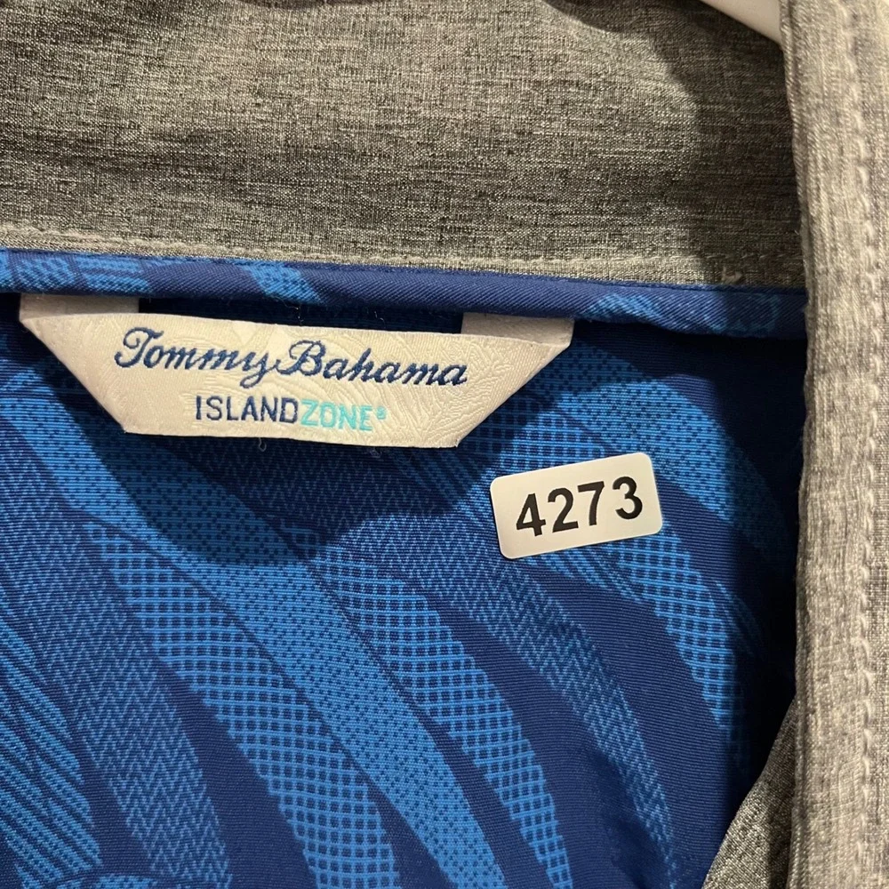Tommy Bahama IslandZone Mens Gray Full Zip Active Jacket Island Active Large
